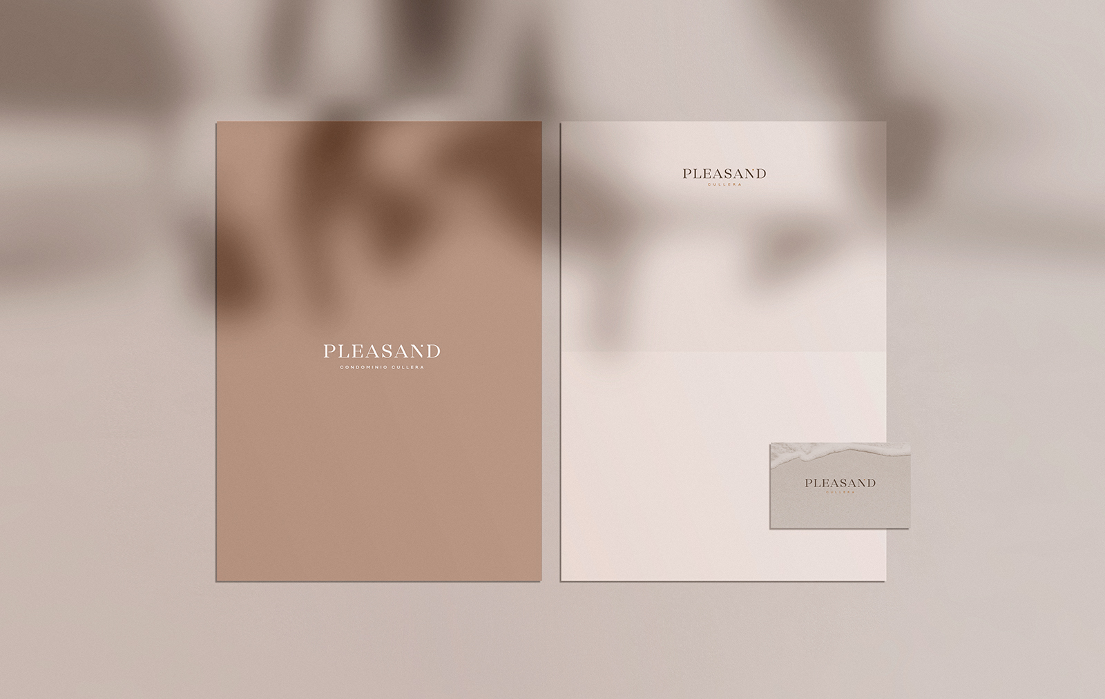 Diseño y campaña integral de comunicación promoción inmobiliaria Pleasand
