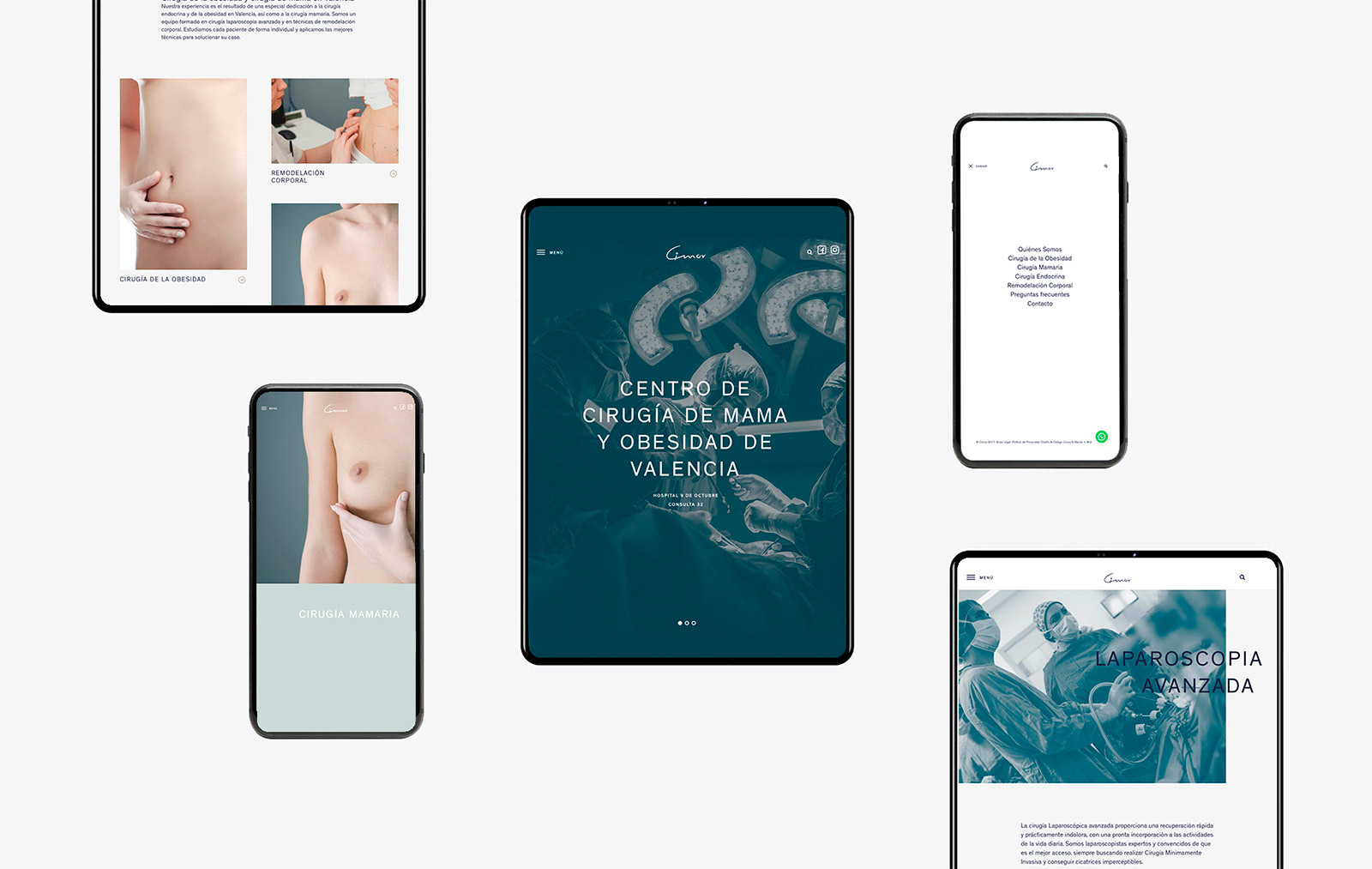 Diseño y desarrollo web clínica Cimov